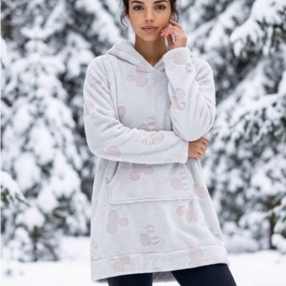 Disney Cozy Hooded Onesie - Light Pink and White - Picture 2 of 4